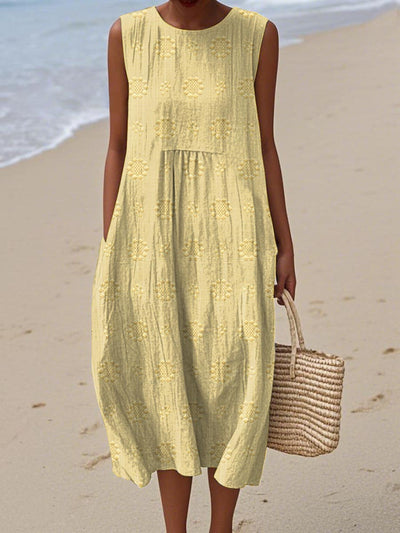 RUTH | PRINTED LONG DRESS WITH TUMMY COVERAGE