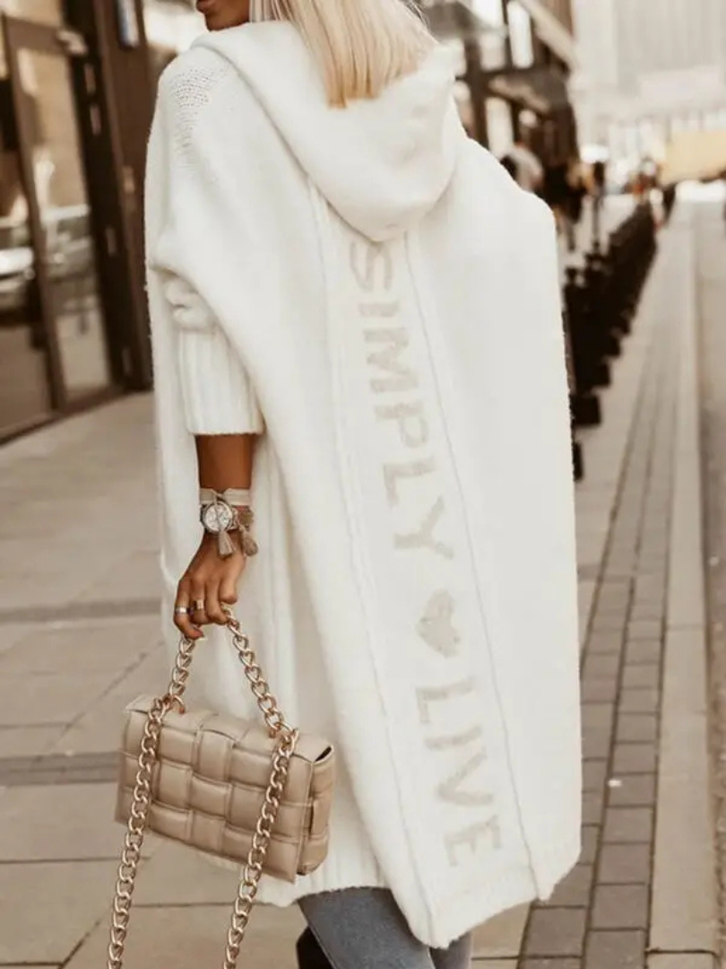 AVENCEA | Elegant Hooded Coatigan