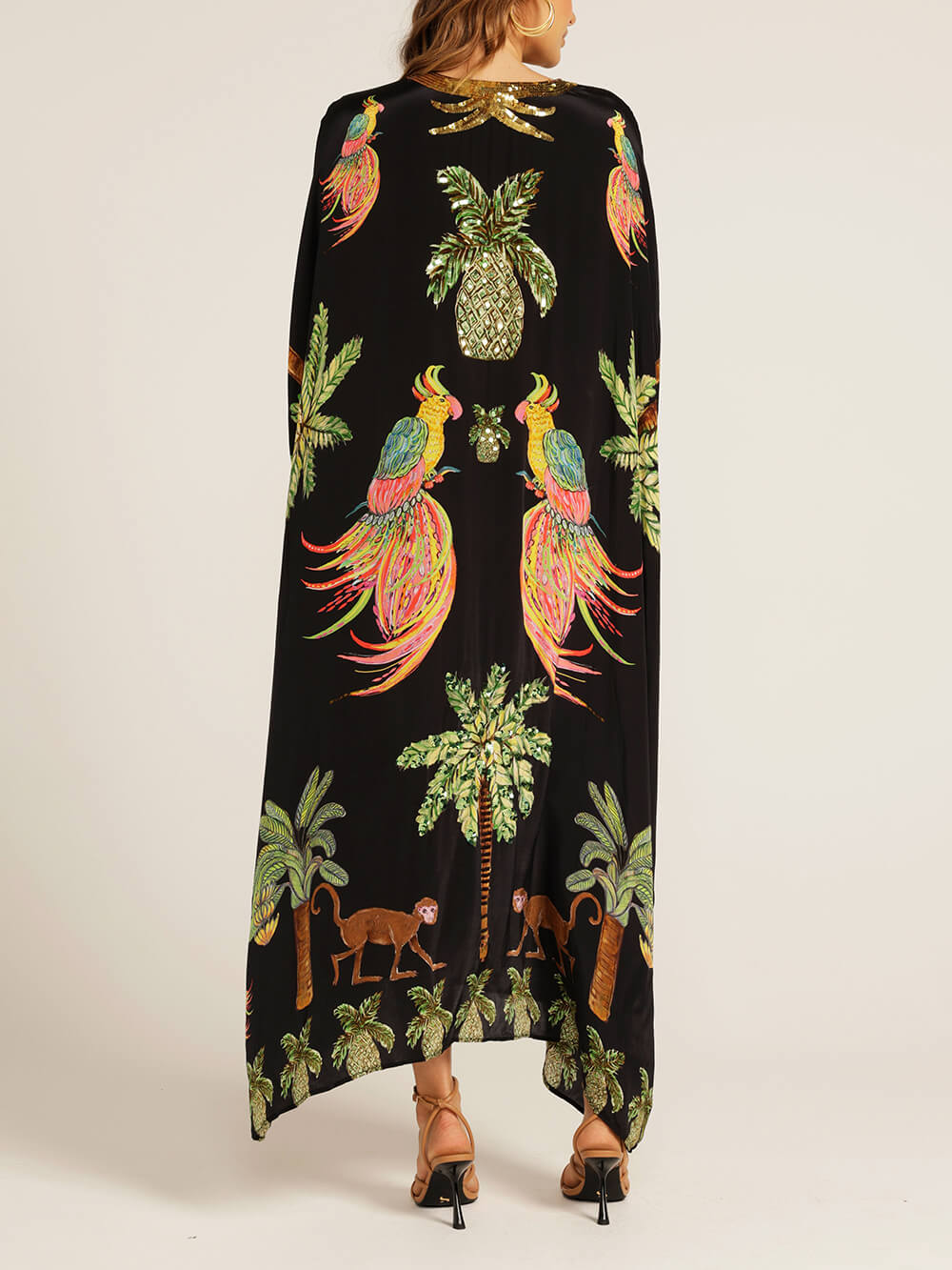 Tropica Embellished Kaftan Maxi Dress