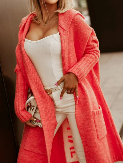 AVENCEA | Elegant Hooded Coatigan