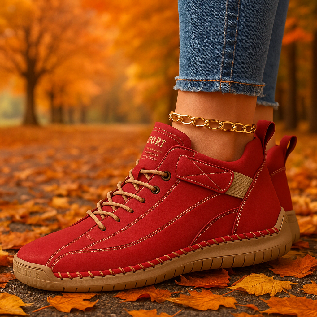 MIA™ | Red Elegant Orthopedic Sneakers
