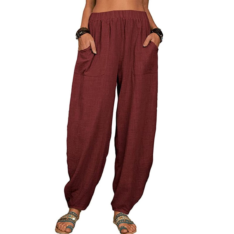 SISI | Casual Cotton-Linen Loose Harem Pants