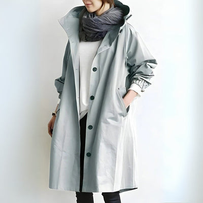 Lena - Relaxed Hooded Trenchcoat