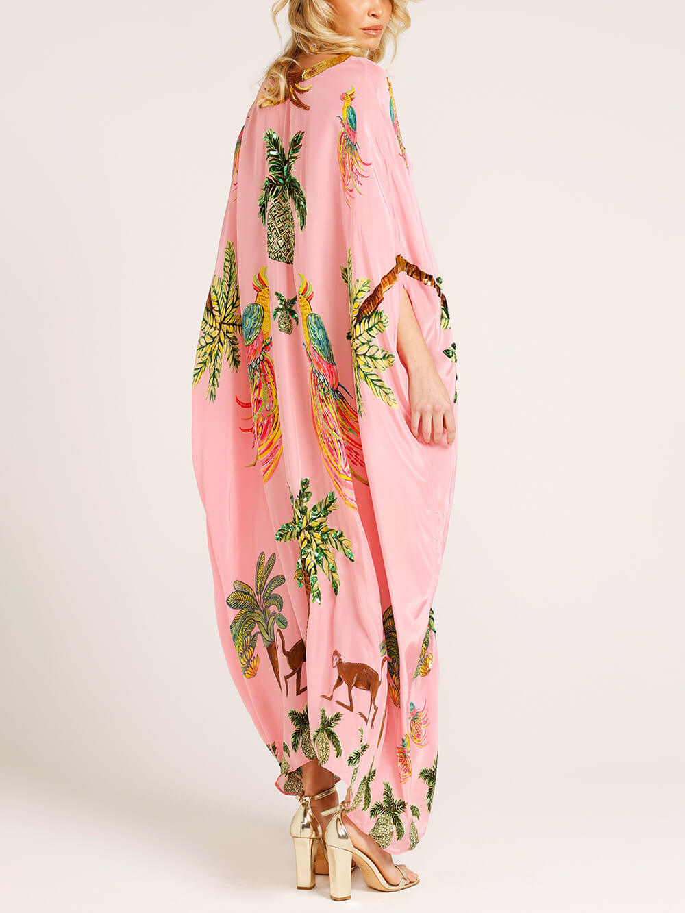 Tropica Embellished Kaftan Maxi Dress