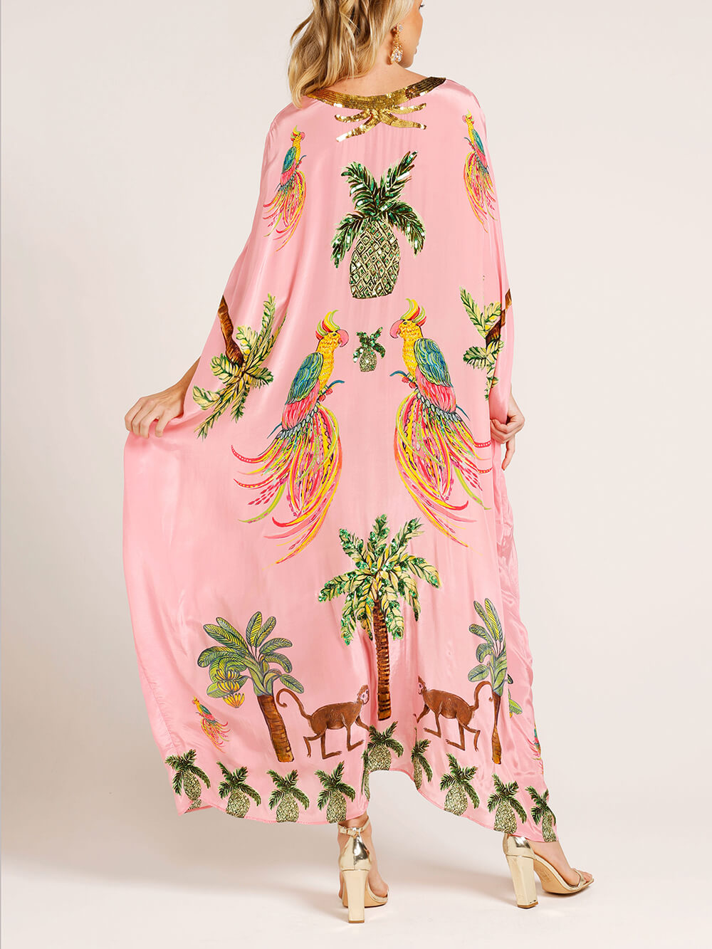 Tropica Embellished Kaftan Maxi Dress