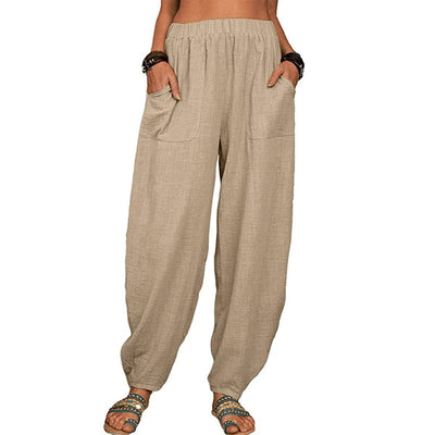 SISI | Casual Cotton-Linen Loose Harem Pants