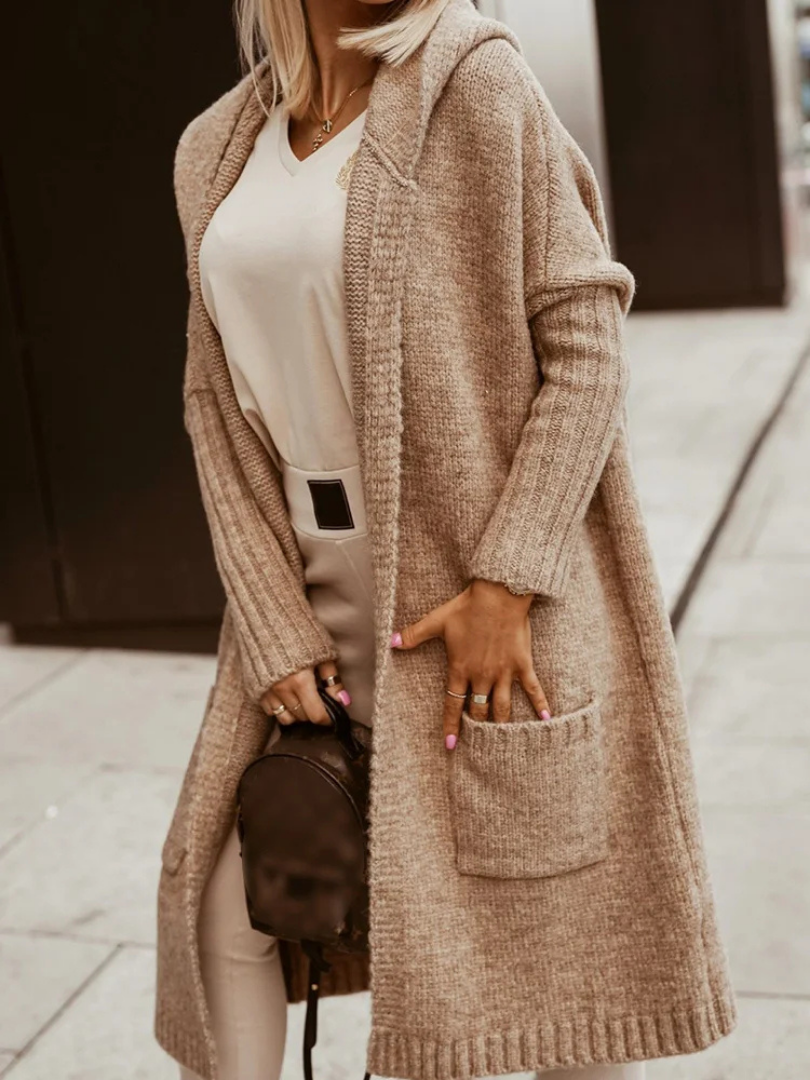 AVENCEA | Elegant Hooded Coatigan