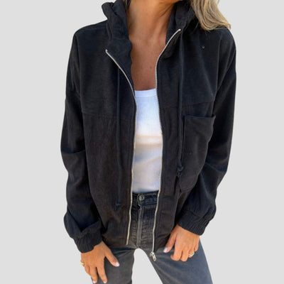 Ella | Corduroy Zip-Up Hoodie