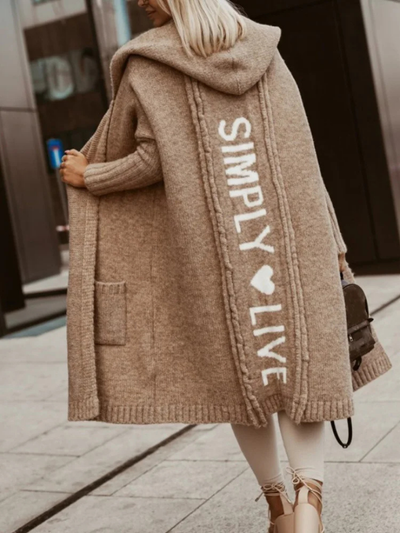 AVENCEA | Elegant Hooded Coatigan