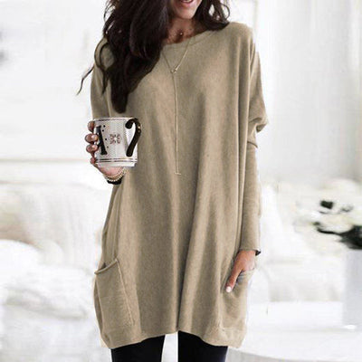 Maree - Oversized round neck jumper for women