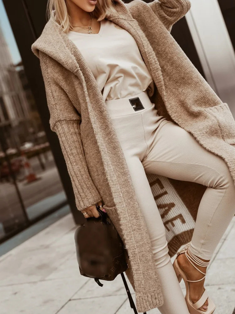 AVENCEA | Elegant Hooded Coatigan