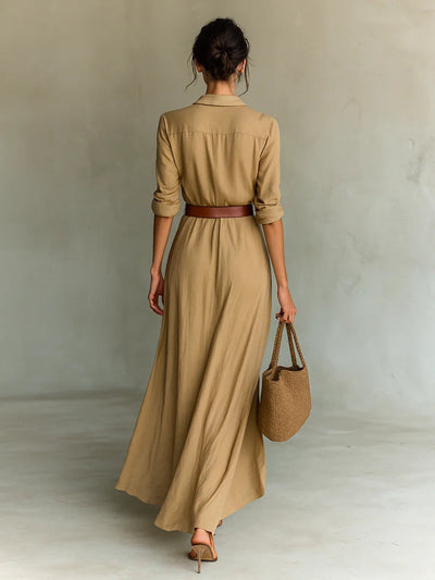Lucciana | Long belted dress