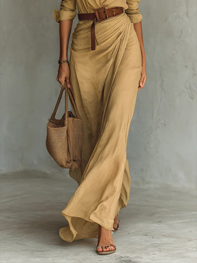 Lucciana | Long belted dress