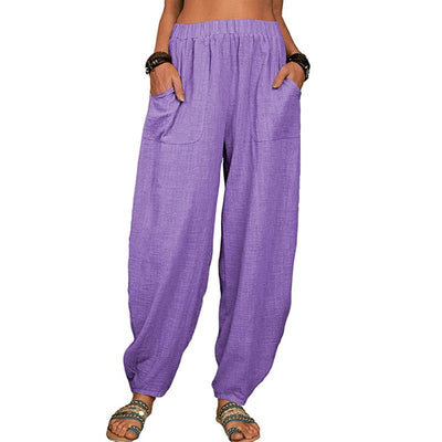 SISI | Casual Cotton-Linen Loose Harem Pants
