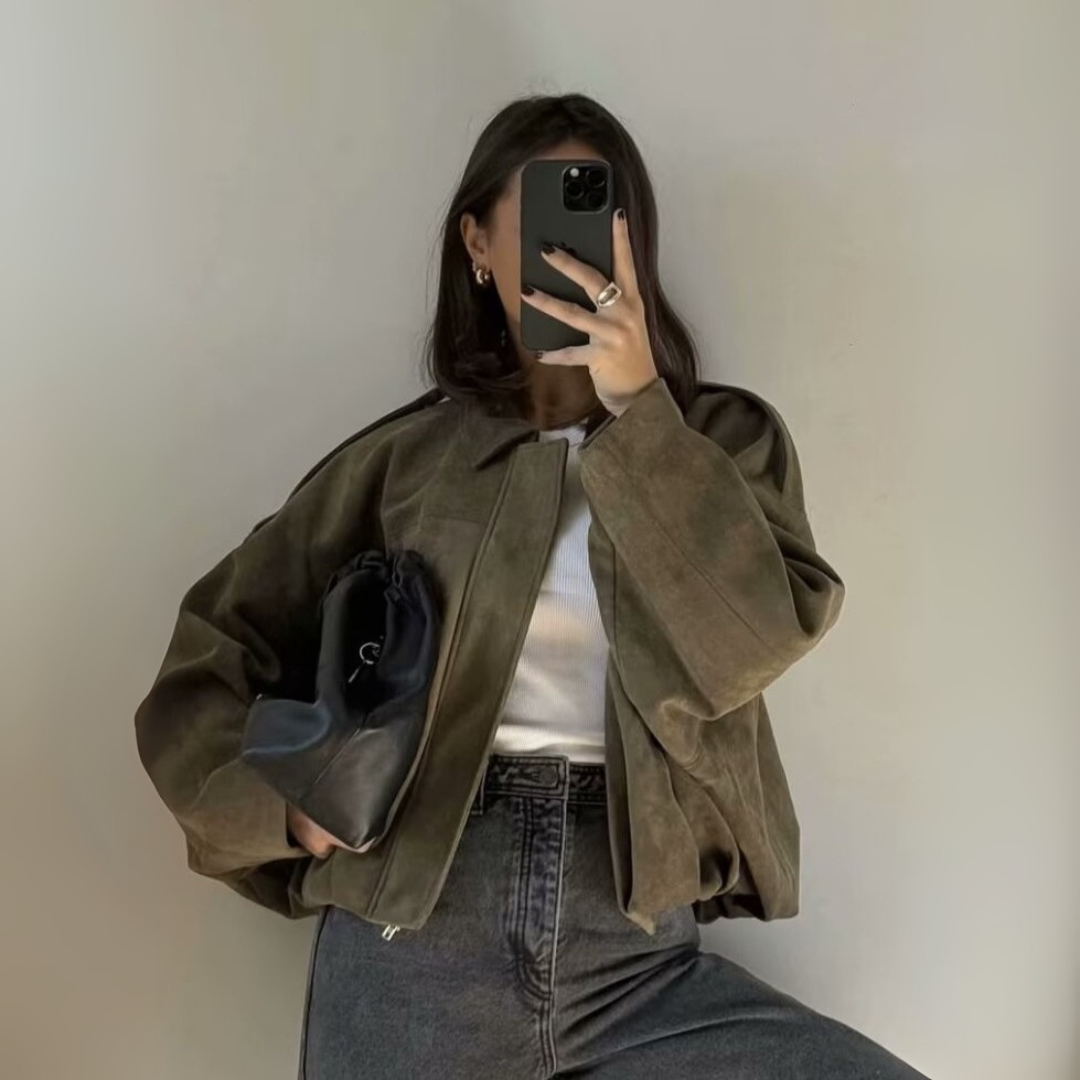 ARBANA™ - Comfy Loose Fit Military Jacket