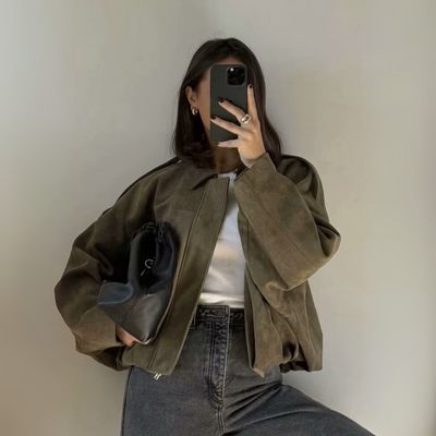 ARBANA™ - Comfy Loose Fit Military Jacket