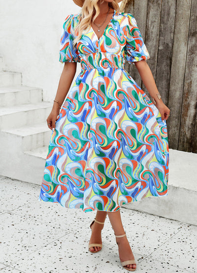 Sandra | Floral Tummy-Covering Dress