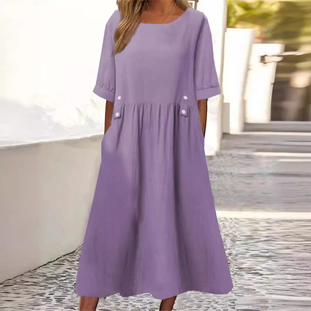 Amelia | cotton-linen dress
