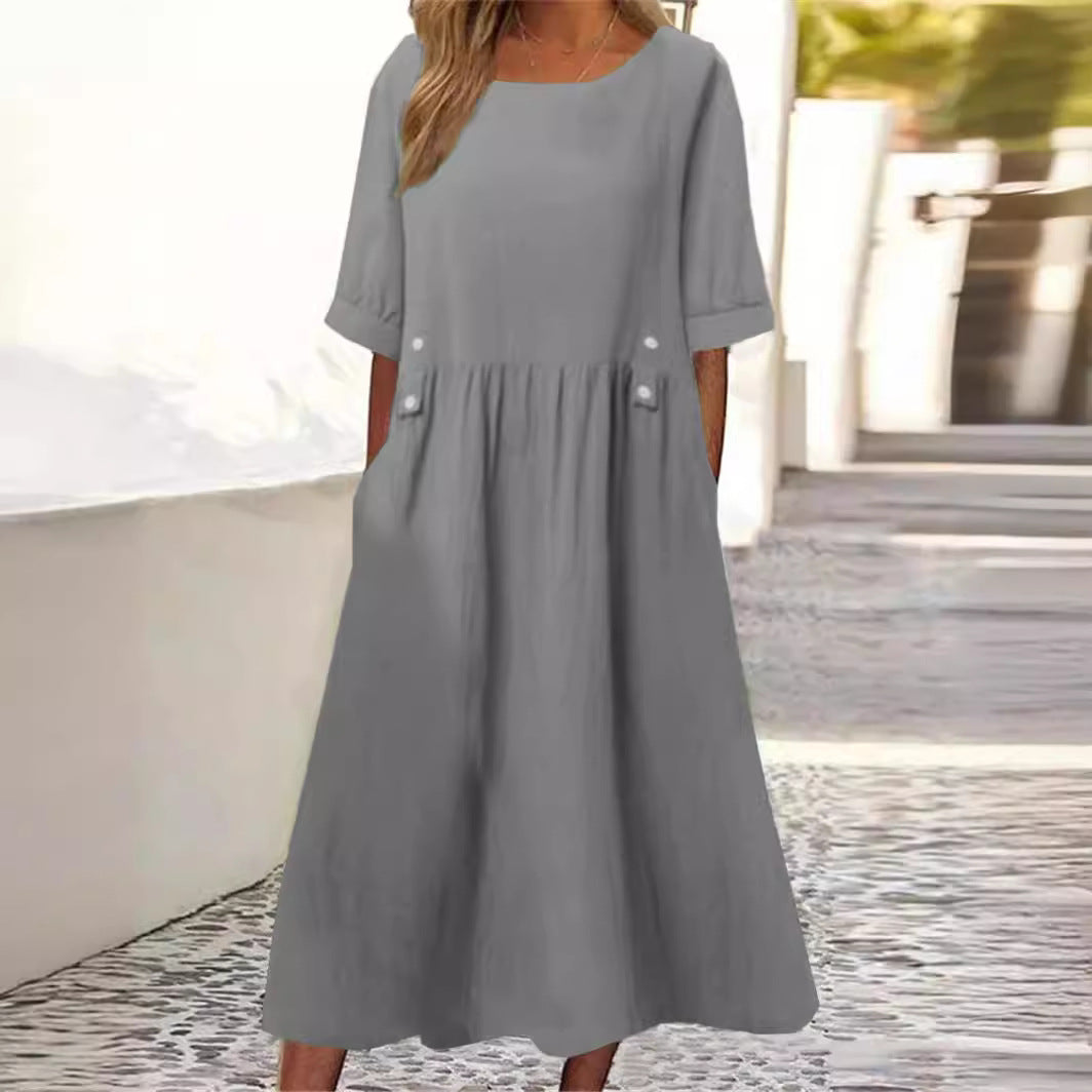 Amelia | cotton-linen dress
