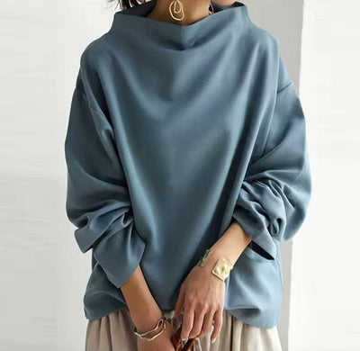 ELLY | High-Neck Soft Knit Top