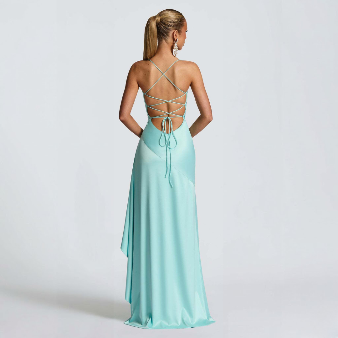 londyn formal high slit convertible dress Londyn Formal High Slit Convertible Dress