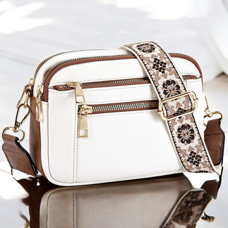 Moon Refined Leather Shoulder Bag